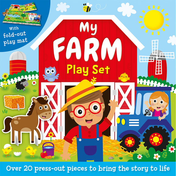 Press-Out and Play Board: My Farm Play Set