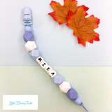 Pacifier Clip Set - Blue Bun Bun Bunny (BBBB002)