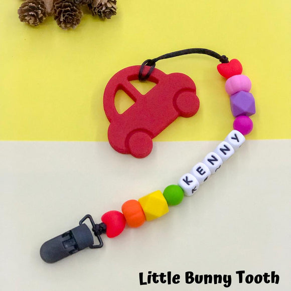 Pacifier Clip Set - Red Car (RC001)