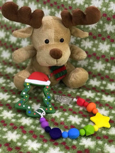 Pacifier Clip Set - Christmas Tree Teether (CTT001)