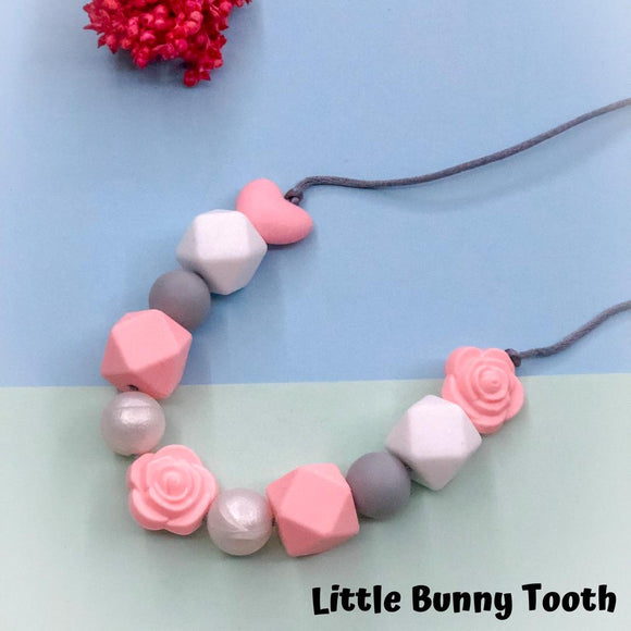 Silicone Teething Necklace - Amber