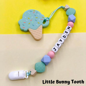 Pacifier Clip Set - Mint Ice Cream (MIC001)