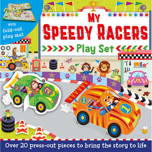 Press-Out and Play Board: My Speedy Racers Play Set