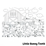 Reusable Silicone Coloring Mat - Animal Farm