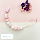 Pacifier Clip Set - Pink Bun Bun Bunny (PBBB001)