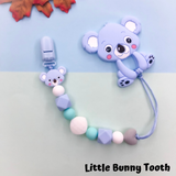 Pacifier Clip Set - Light Blue Koala (LBK003)