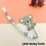 Pacifier Clip Set - Light Grey Koala (LGK001)