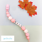 Pacifier Clip Set - Pink Bun Bun Bunny (PBBB002)