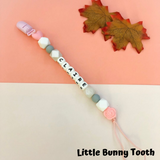 Pacifier Clip Set - Pink Hedgehog (PH002)