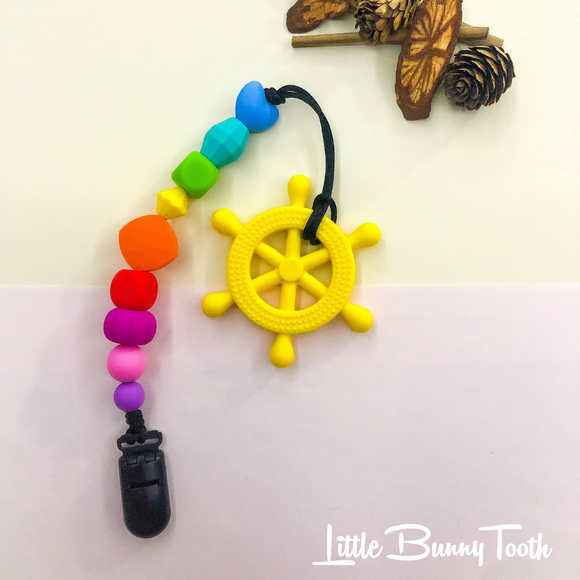 Pacifier Clip Set - Yellow Helm (YH001)