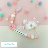 Pacifier Clip Set - Pastel Rainbow (PRP001)