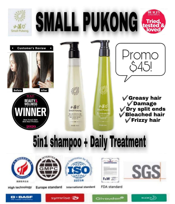 Small Pukong - Dandelion Revitalizing Shampoo  + Daily Hair Treatment